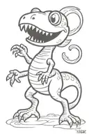 dinosaur tattoo design idea