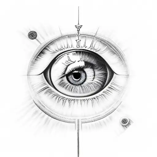 Eye of Ra tattoo design idea