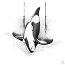 orca tattoo design idea