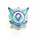 strength interstellar mushrooms arrow  tattoo design idea