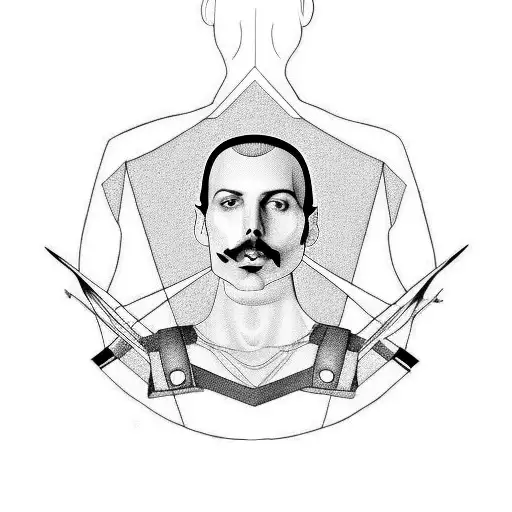 freddie mercury tattoo design idea