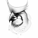 cross nature cardinal tattoo design idea