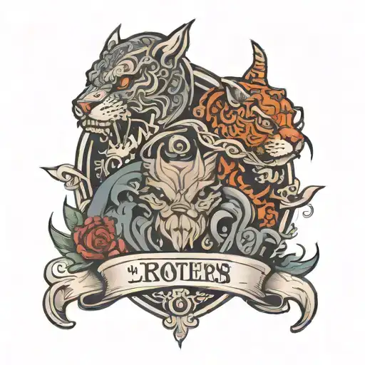 something representing 3 brothers 1 sister tattoo design idea