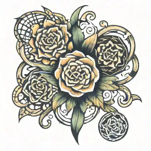 something representing 3 brothers 1 sister bond tattoo design idea