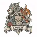 something representing 3 brothers 1 sister tattoo design idea