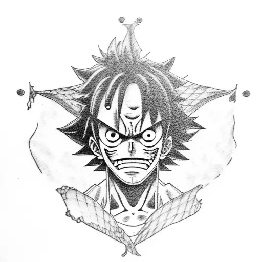 Luffy tattoo design idea