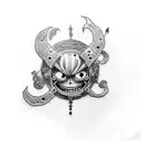 Luffy tattoo design idea