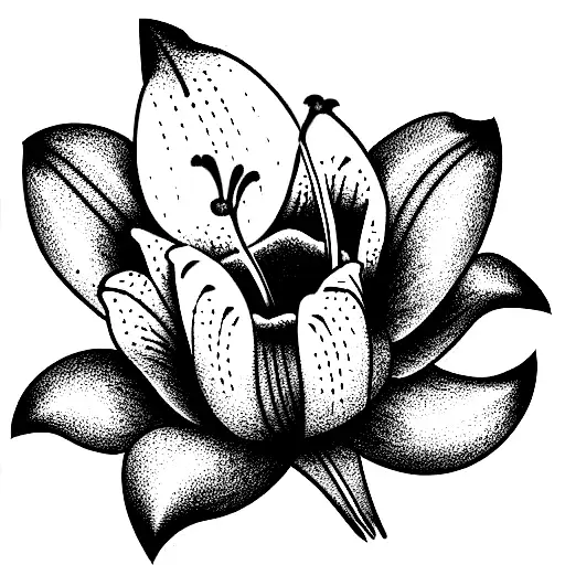 Lily tattoo design idea