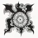 anxiety mental health tattoo design idea