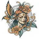 anxiety mental health tattoo design idea