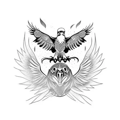 Eagle tattoo design idea