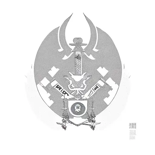 Знак "Анархия " на котором размещена надпись "Hip-Hop"  tattoo design idea