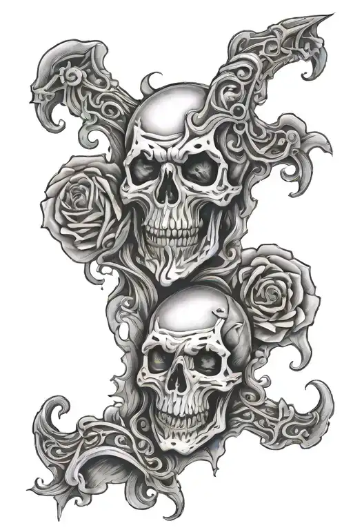 choke cry later tattoo design idea