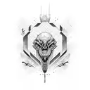 hunt tattoo design idea