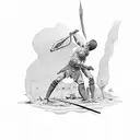 David vs Goliath  tattoo design idea