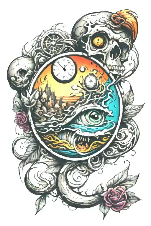 round more than i tattoo design idea