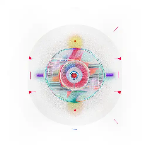 circle, 11, lines tattoo design idea