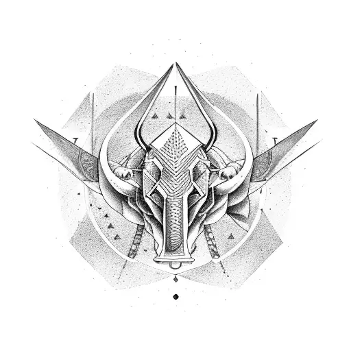 2 zodiac signs libra nad taurus  tattoo design idea