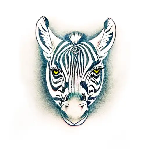 zebra tattoo design idea