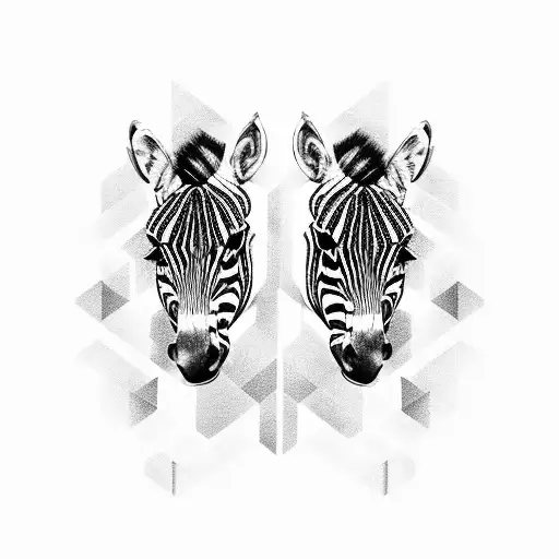 zebra tattoo design idea