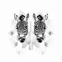 zebra tattoo design idea