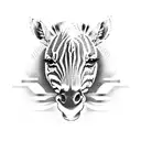 zebra tattoo design idea