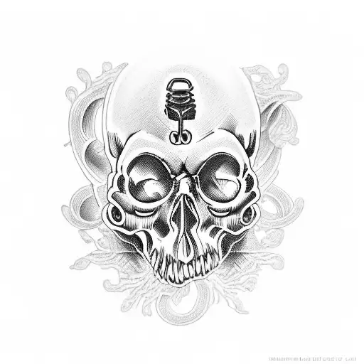 hear no evil see no evil skulls tattoo design idea