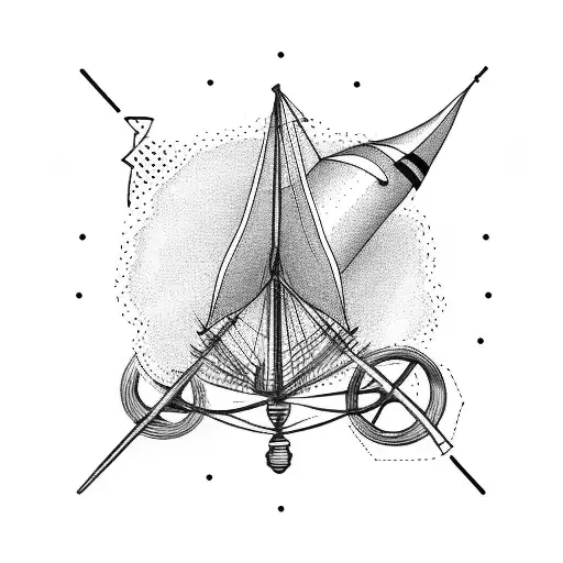 racing sailboat electrical engineer leadership tattoo design idea