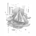 sailing electrical engineer leader tattoo design idea