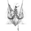 racing sailboat electrical engineer leadership tattoo design idea
