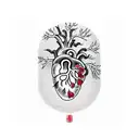 anatomical heart with trees growing from it tattoo design idea