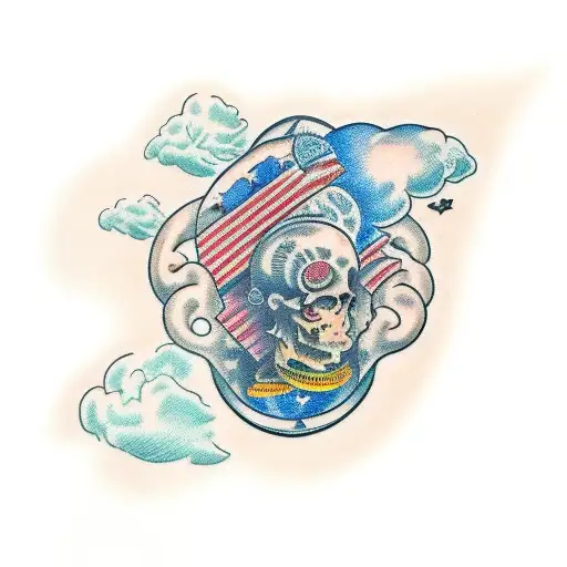 adhd brain tattoo design idea