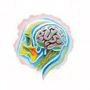 adhd brain tattoo design idea