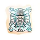 viking way finder maori koru tattoo design idea