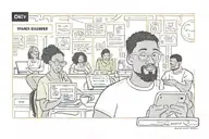 only text: 'black owned' tattoo design idea