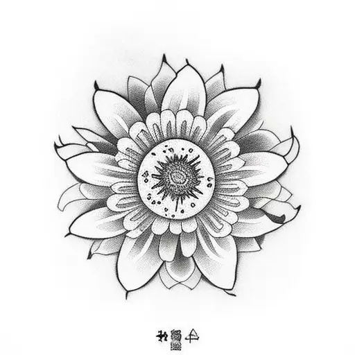 Daisy tattoo design idea
