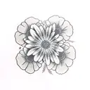 Daisy tattoo design idea