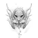 strength, seaweed, shoulder tattoo design idea