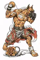 boxer tattoo design idea