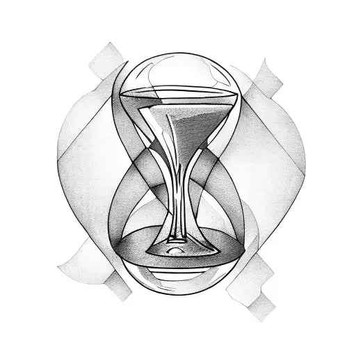 Broken Hourglass. Engraving Vector Illustration Stock Vector - Illustration  of hourglass, doodle: 204468820