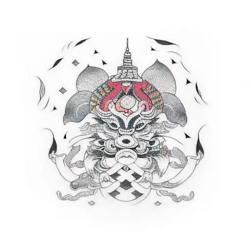 yoga tattoo design idea