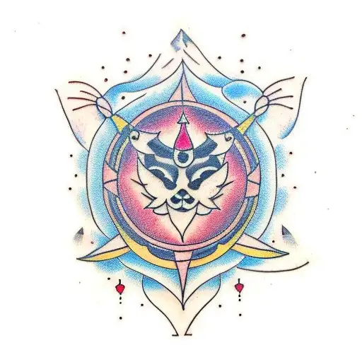 yoga tattoo design idea