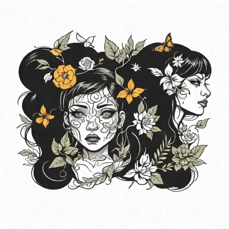 Nature tattoo design idea
