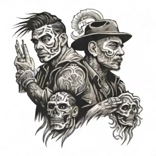 Gangster tattoo design idea