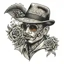 Gangster tattoo design idea