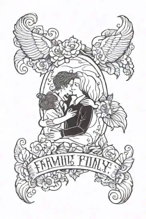 family is everything tattoo design idea
