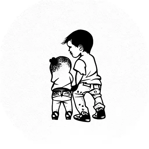 kids names Emmitt and Ellie  tattoo design idea