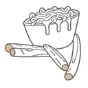 mac and cheese with hot dogs wedge shape made tattoo design idea