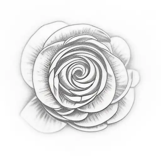 hurricane plant tattoo design idea