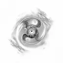 black hole tattoo design idea